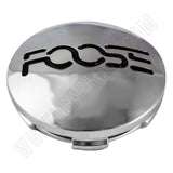 Foose Wheels Chrome Custom Wheel Center Cap # 1001-13 / 1121K63 (4 CAPS) - Wheelcapking