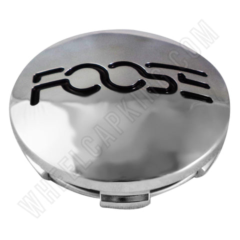 Foose Wheels Chrome Custom Wheel Center Cap # 1001-13 / 1121K63 (4 CAPS) - Wheelcapking