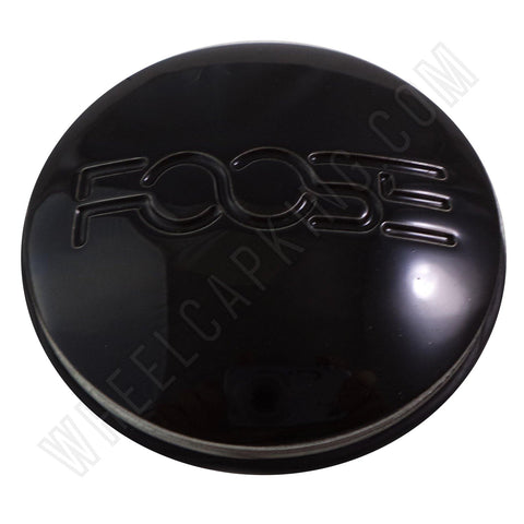 Foose Wheels Gloss Black Custom Center Cap # 1000-88H / 1000-88 (4 CAPS) - Wheelcapking