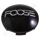 Foose Wheels Gloss Black Custom Wheel Center Cap # 1001-13 / 1121K63 (4 CAPS) - Wheelcapking