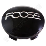 Foose Wheels Gloss Black Custom Wheel Center Cap # 1003-41 (1 CAP) - Wheelcapking