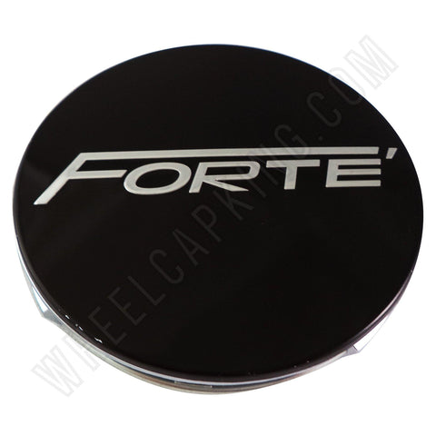 Forte Wheels Black Custom Wheel Center Cap # S1050-F14 (4 CAPS) - Wheelcapking