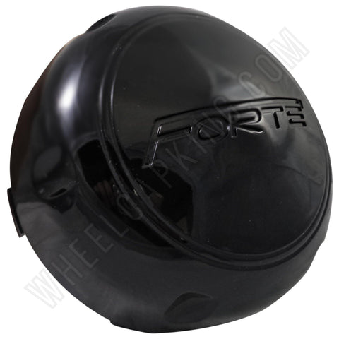 Forte Wheels Gloss Black Custom Wheel Center Cap Caps # C-096-2 / S1050-F061 NEW! - Wheelcapking