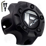 Fuel Offroad Wheels Flat Black Custom Wheel Center Cap # 1001-57B / M-454 (1 CAP)