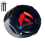 Fuel Offroad Wheels Gloss Black / Red Logo Custom Wheel Center Cap # 1003-42GBQ (4 CAPS)