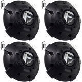 Fuel Offroad Wheels Flat Black Custom Wheel Center Caps # 1003-81MBR (4 CAPS)