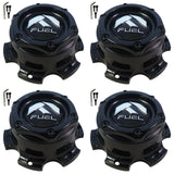 Fuel Wheels Gloss Black Center Cap # 1004-27GB / 1004-26 (4 CAPS) NEW 6 LUG FORGE - Wheelcapking