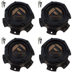 Fuel Wheel Flat Black Bronze Center Cap # 1004-27MBZ / 1004-26 (4 CAPS) NEW+BOLTS - Wheelcapking