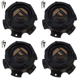Fuel Wheel Flat Black Bronze Center Cap # 1004-27MBZ / 1004-26 (4 CAPS) NEW+BOLTS - Wheelcapking