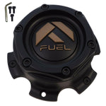 Fuel Wheel Flat Black Bronze Center Cap # 1004-27MBZ / 1004-26 (1 CAP) NEW+BOLTS - Wheelcapking