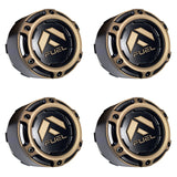 Fuel Wheels Black / Bronze Rivets Center Cap # 1005-50SZD (4 CAPS) 8 LUG
