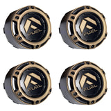 Fuel Wheels Black / Bronze Rivets Center Cap # 1005-50SZD (4 CAPS) 8 LUG