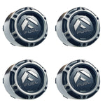 Fuel Wheels Wheel Center Cap Black / Grey Rim Cap # 1005-50SGD (4 CAPS) 8 LUG