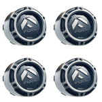 Fuel Wheels Wheel Center Cap Black / Grey Rim Cap # 1005-50SGD (4 CAPS) 8 LUG