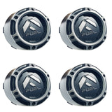 Fuel Wheels Wheel Center Cap Black / Grey Rim Cap # 1005-50SGD (4 CAPS) 8 LUG