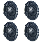 Fuel Offroad Wheels Flat Black / Black logo Custom Wheel Center Cap # 1001-58 / M-447 (4 CAPS)