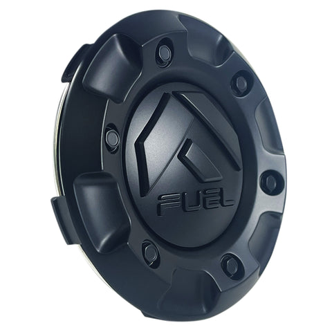 Fuel Offroad Wheels Flat Black / Black logo Custom Wheel Center Cap # 1001-58 / M-447 (4 CAPS)