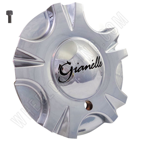 Gianelle Wheels Chrome Custom Wheel Center Cap # A203 (1 CAP)