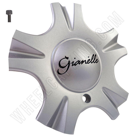Gianelle Wheels Silver Custom Wheel Center Cap Caps Set 4 NEW! - Wheelcapking