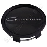 Giovanna Flat Black Custom Wheel Center Cap # 998K75 / S709-29 (4 CAPS) - Wheelcapking