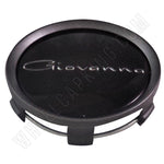 Giovanna Wheels Silver / Gloss Black Custom Wheel Center Cap # 998K75 / S709-29 (1 CAP)