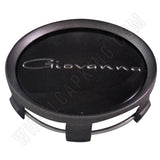 Giovanna Wheels Silver / Gloss Black Custom Wheel Center Cap # 998K75 / S709-29 (1 CAP)
