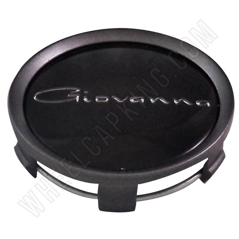 Giovanna Wheels Silver / Gloss Black Custom Wheel Center Cap # 998K75 / S709-29 (1 CAP)