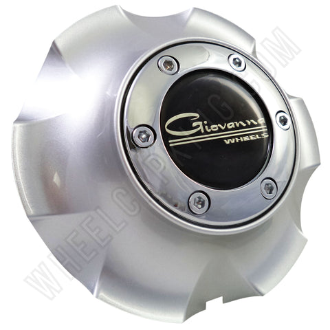 Giovanna Wheels Silver Custom Wheel Center Cap # 136C (1 CAP)