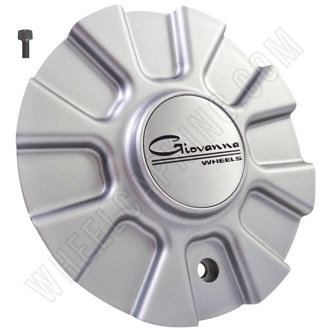 Giovanna Wheels Silver Custom Wheel Center Cap Caps Set 4 # A142 - Wheelcapking