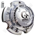 Granite Alloy Wheels Chrome Custom Wheel Center Caps # 89-9850G (4 CAPS) - Wheelcapking