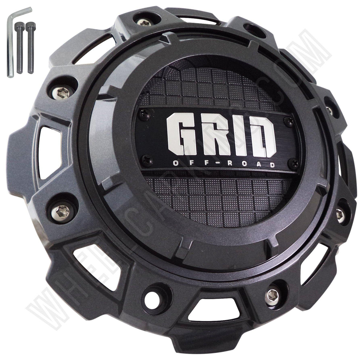 GRID Wheels Gloss Grey Custom Center Cap Caps Set of 1 # GD-8-CAP, C80 ...