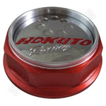 Hokuto Racing Wheels Chrome / Red Custom Wheel Center Cap (1 CAP) - Wheelcapking