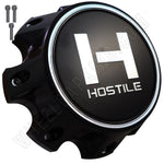 Hostile Wheels Satin Black/Black H Logo Center Cap # HC-8003 (1 CAP) 8-165.1& 8-170
