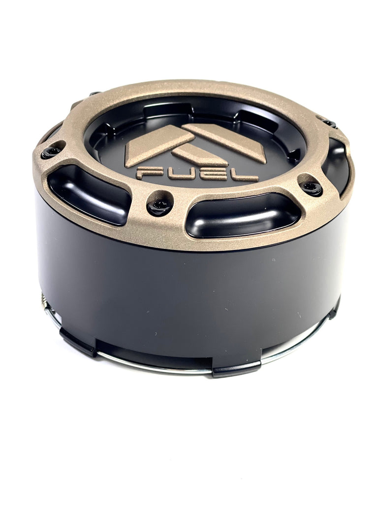 Fuel Rebel D681 Wheel Center Cap – 5.0625" Bronze/Black – 1005-50SZD – W/ Retaining Ring