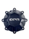 DPR Wheels Flat Black Custom Wheel Center Cap # DPR-8-CAP / LG1401-10 SHORTY (4 CAPS)