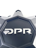 DPR Wheels Flat Black Custom Wheel Center Cap # DPR-8-CAP / LG1401-10 SHORTY (4 CAPS)