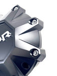 DPR Wheels Flat Black Custom Wheel Center Cap # DPR-8-CAP / LG1401-10 SHORTY (4 CAPS)