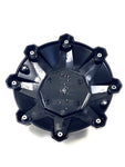 DPR Wheels Flat Black Custom Wheel Center Cap # DPR-8-CAP / LG1401-10 SHORTY (4 CAPS)