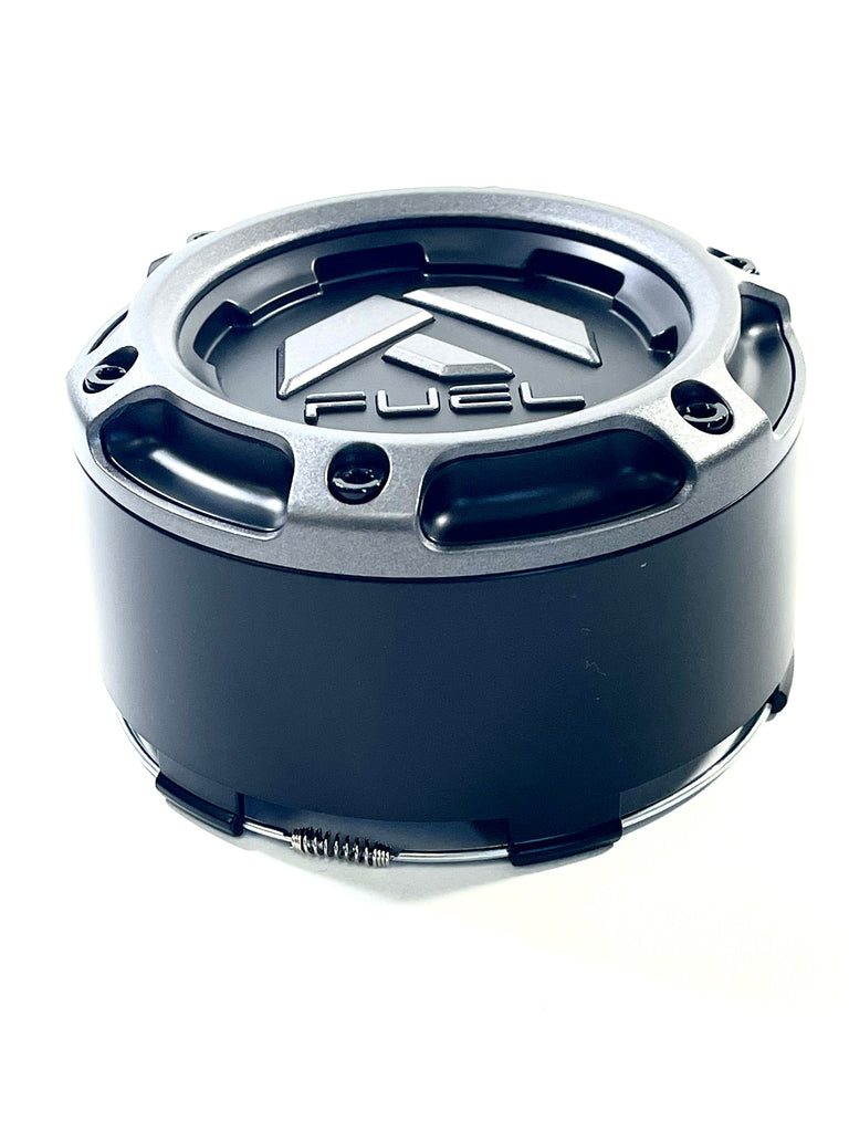 Fuel Rims Caps Fuel Wheels Wheel Center Cap Black / Grey Rim Cap # 1005-50SGD (4 CAPS ...