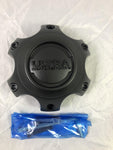 Ultra Motorsports Wheels Flat Black / Gloss Logo Wheel Center Cap # 89-9764SBB (1 CAP) - Wheelcapking