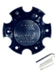 KMC XD Series Wheels Black Custom Wheel Center Cap # 1079L145 + BOLT (4 CAPS)