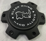 Black Rhino Wheels Flat Black Wheel Center Cap # M-873 (1 CAP) NEW+BOLTS - Wheelcapking