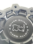 Black Rhino ABRAMS Matte Black Wheel Center Cap PSC014BLA / LG1808-04 (4 CAPS)