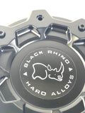 Black Rhino ABRAMS Matte Black Wheel Center Cap PSC014BLA / LG1808-04 (1 CAP)