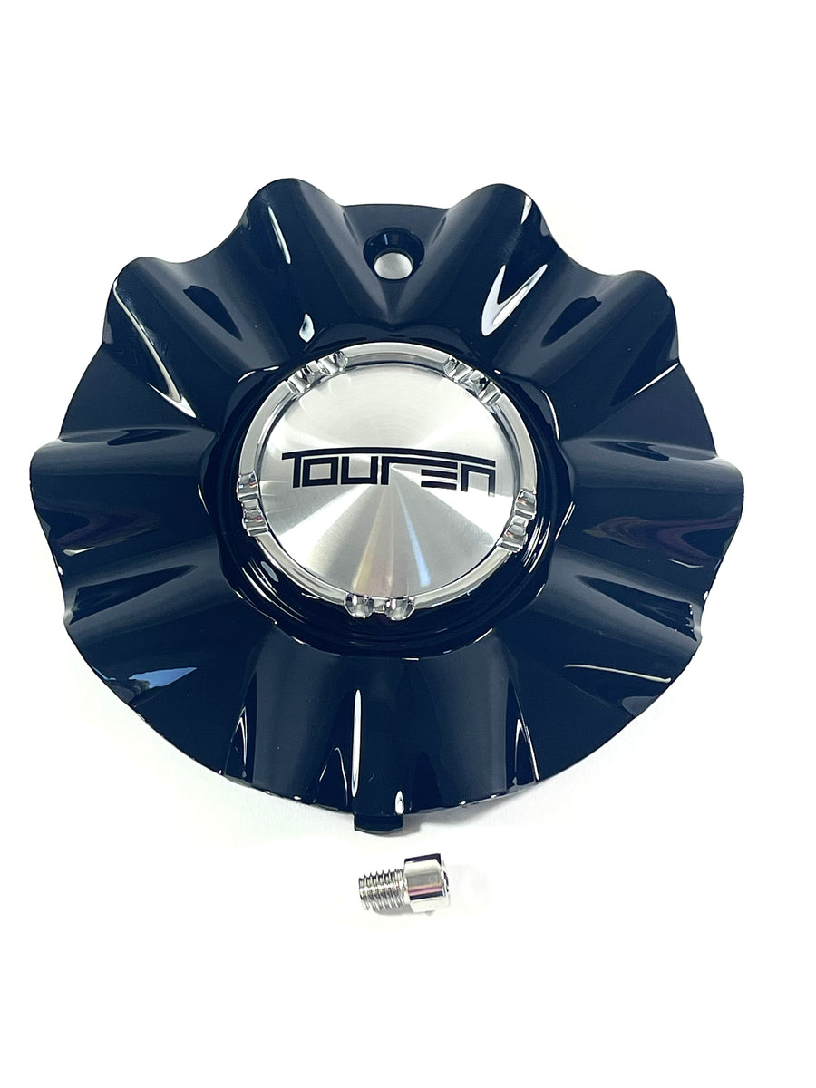 Touren Wheels Rim Center Hub Cap Gloss Black 3222 TR22 Wheels C10322