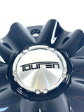 Touren Wheels Rim Center Hub Cap Gloss Black 3222 TR22 Wheels # C103222B (4 CAPS)