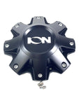 ION ALLOY 181 # C10181MB / C8189B01CAP / 8189B01CB7 SATIN BLACK WHEEL RIM CENTER CAP (4 CAPS)