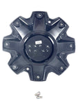 ION ALLOY 181 # C10181MB / C8189B01CAP / 8189B01CB7 SATIN BLACK WHEEL RIM CENTER CAP (4 CAPS)