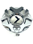 Kraze Wheel Rim Center Hub Cap Closed-End Bolt-On Chrome # C10676-C 6"OD / KR157