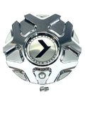 Kraze Wheel Rim Center Hub Cap Closed-End Bolt-On Chrome # C10676-C 6"OD / KR157